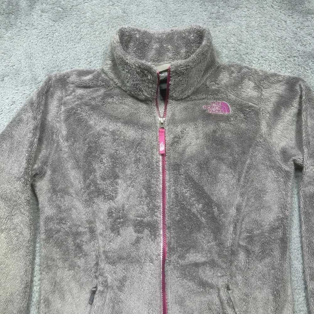 The North Face Jacket Girls XL (18) Grary Pink Osito Fleece Fuzzy Hiking Outdoor